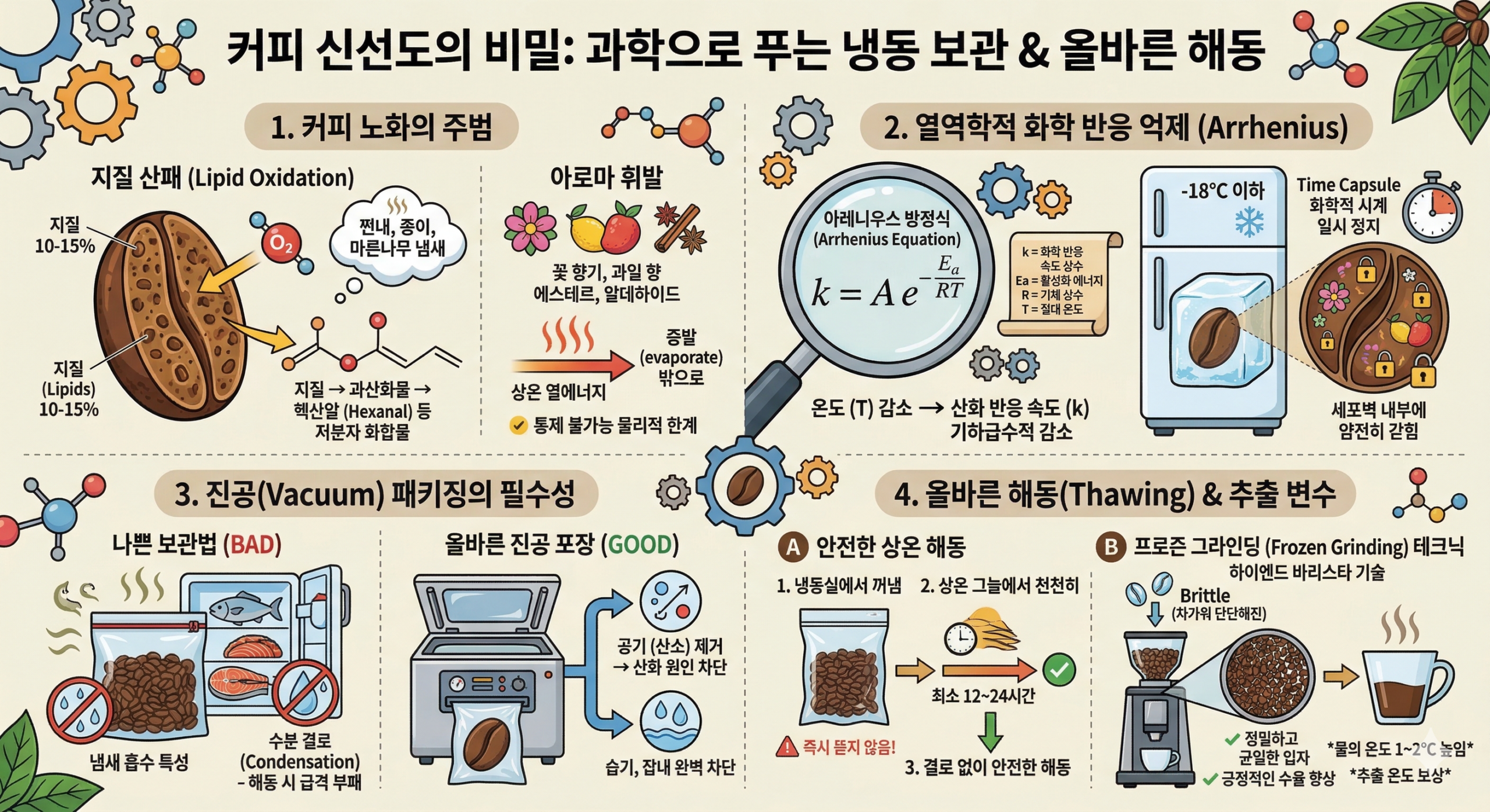 coffee roasting Aging Lipid Oxidation Vacuum Thawing scaled