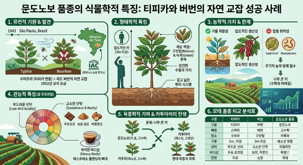 문도노보 품종의 식물학적 특징