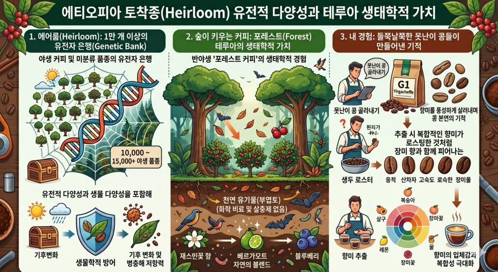 에티오피아 토착종(Heirloom) 유전적 다양성과 테루아 생태학적 가치